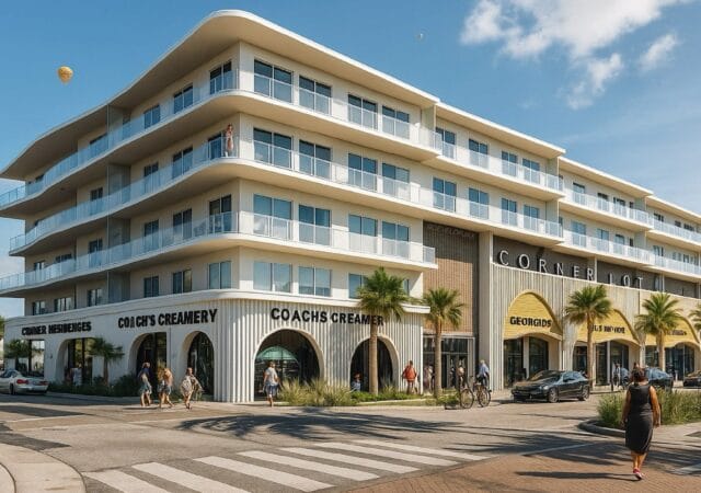 casa marina hotel jacksonville beach redevelopment by corner lot