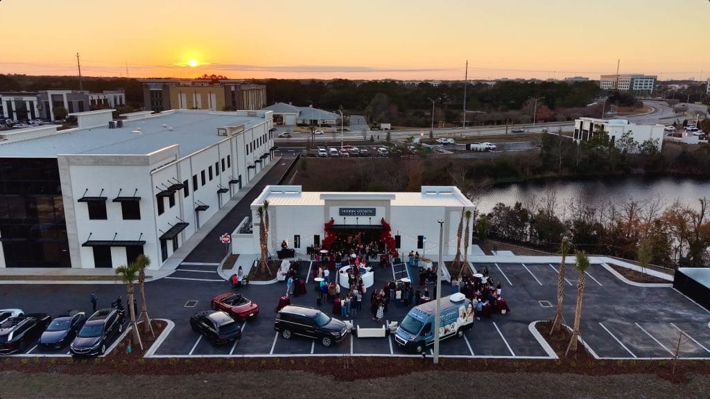 modern aesthetic centers gate parkway grand opening at village crossing center